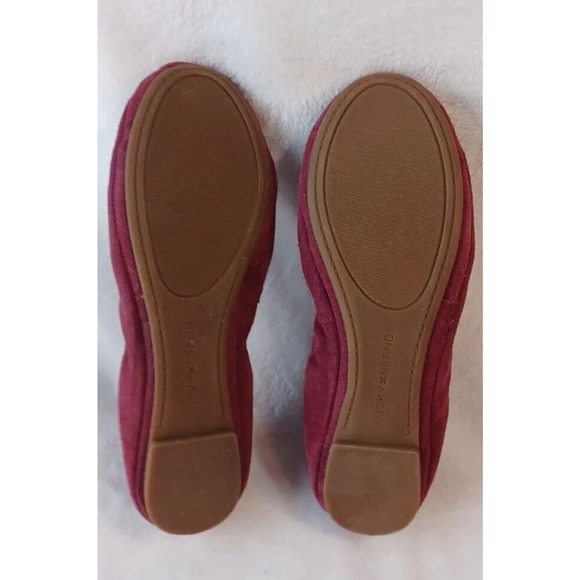 Lucky Brand Burgundy Red Maroon Erin Suede Ballet Flats Size 7.5 M Women’s - Picture 7 of 7